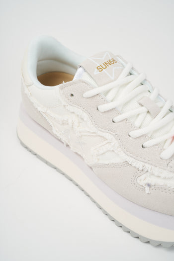Sun68 Sneaker Bianco Panna Donna - 4