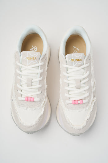 Sun68 Sneaker Bianco Panna Donna - 5