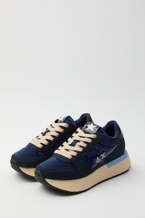 Sun68 Sneaker Navy Blue Donna - 2