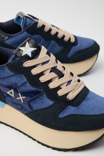 Sun68 Sneaker Navy Blue Donna - 4