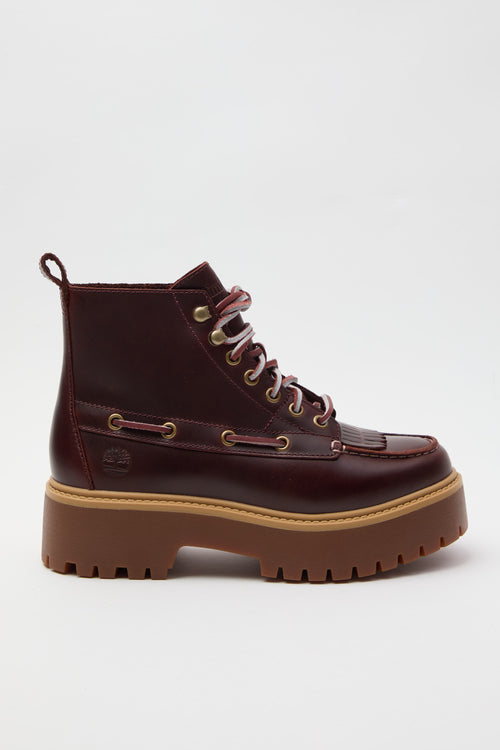 Timberland Stivaletto Burgundy Full Grain Donna
