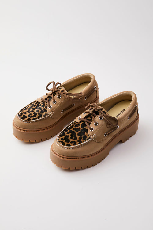 Timberland Mocassino Beige+leo Donna - 2