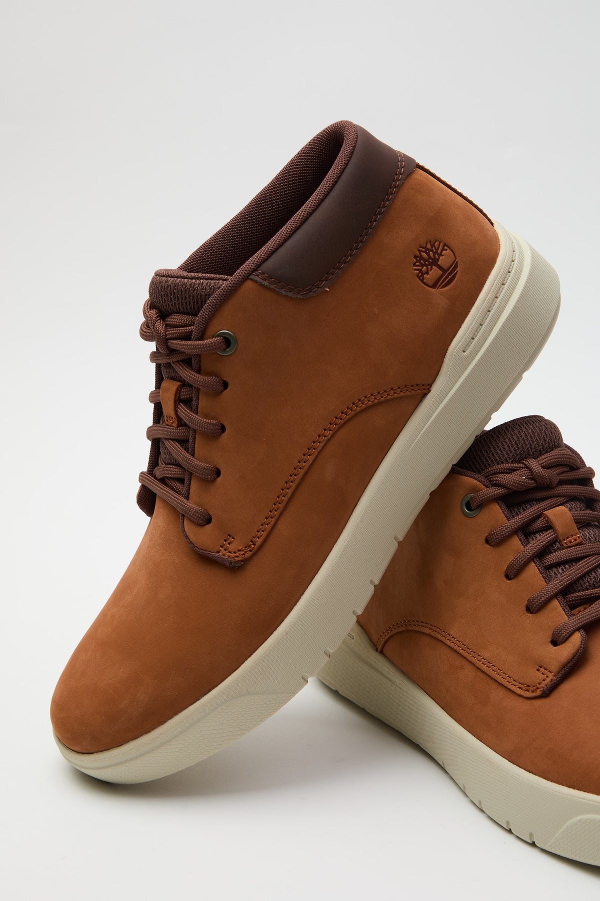 Sneaker Medium Brown Nubuck Uomo — 3