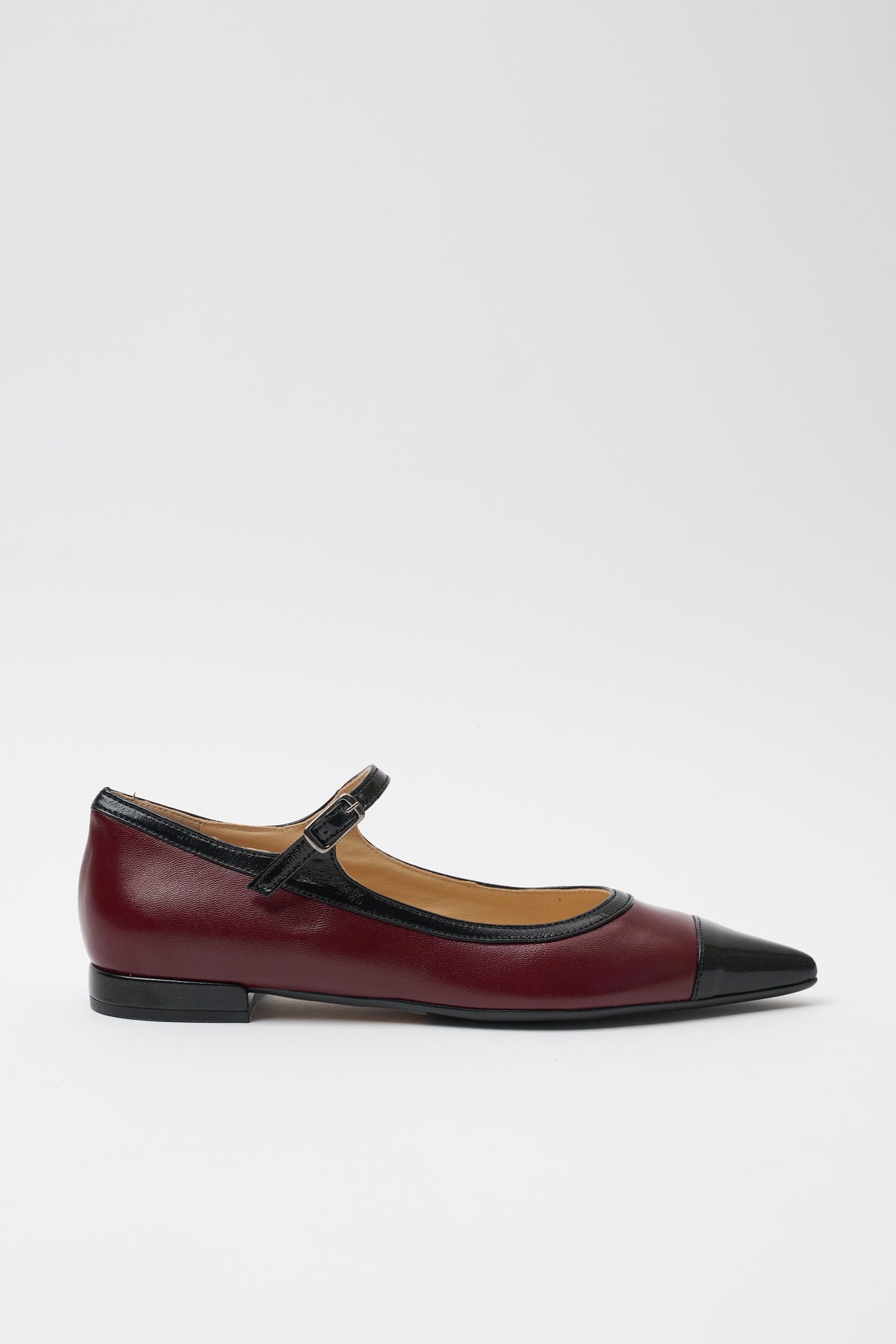 Ballerina Bordeaux+nero Donna — 1