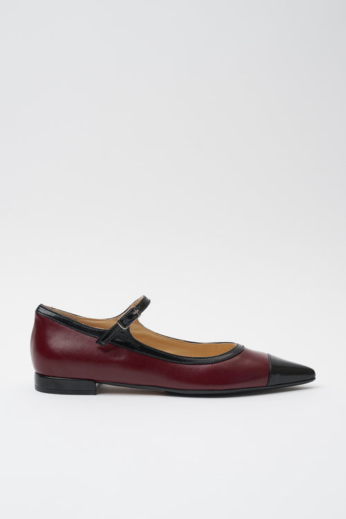 Tre Emme Décolleté Bordeaux+nero Donna