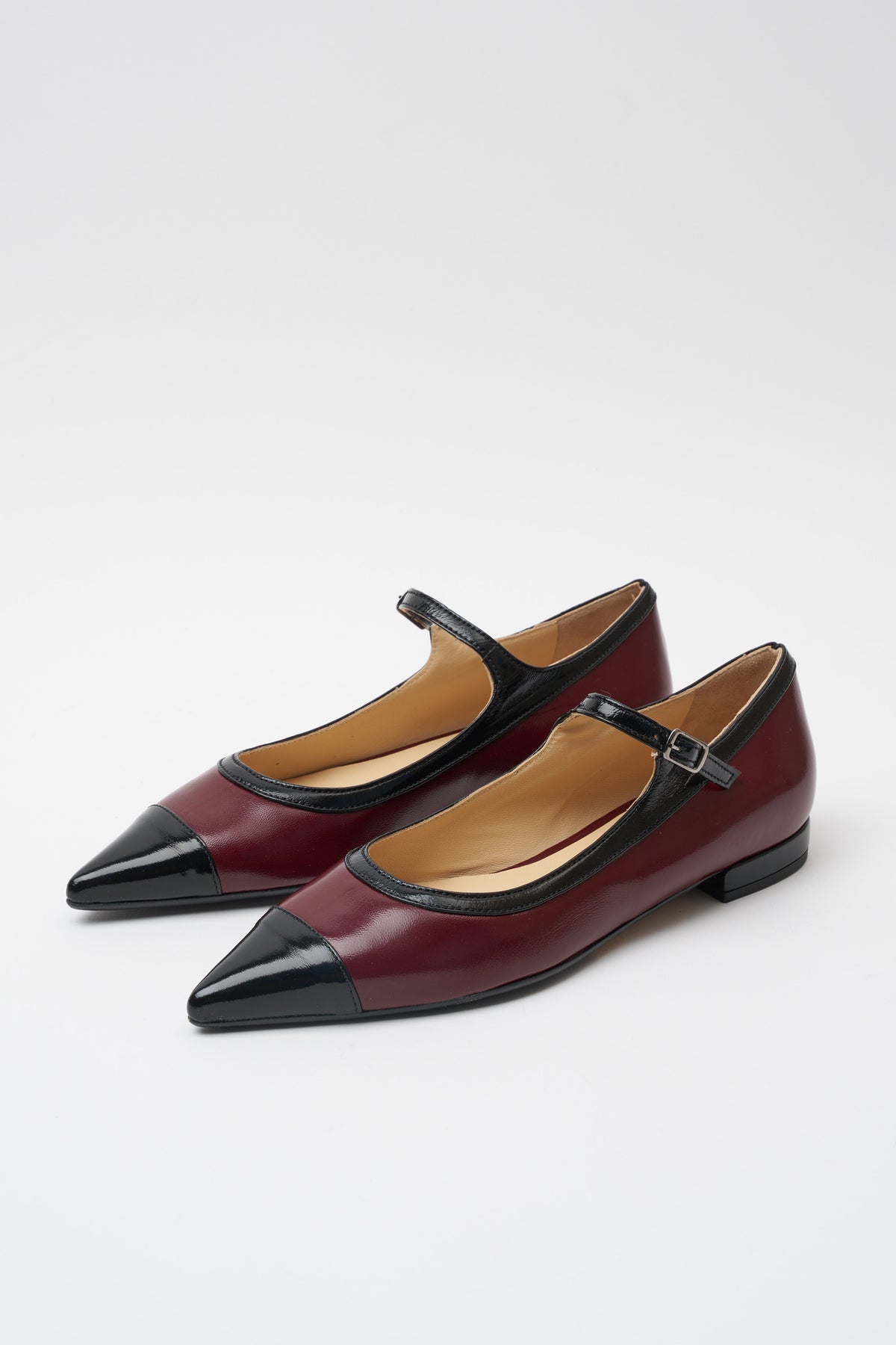 Ballerina Bordeaux+nero Donna — 2