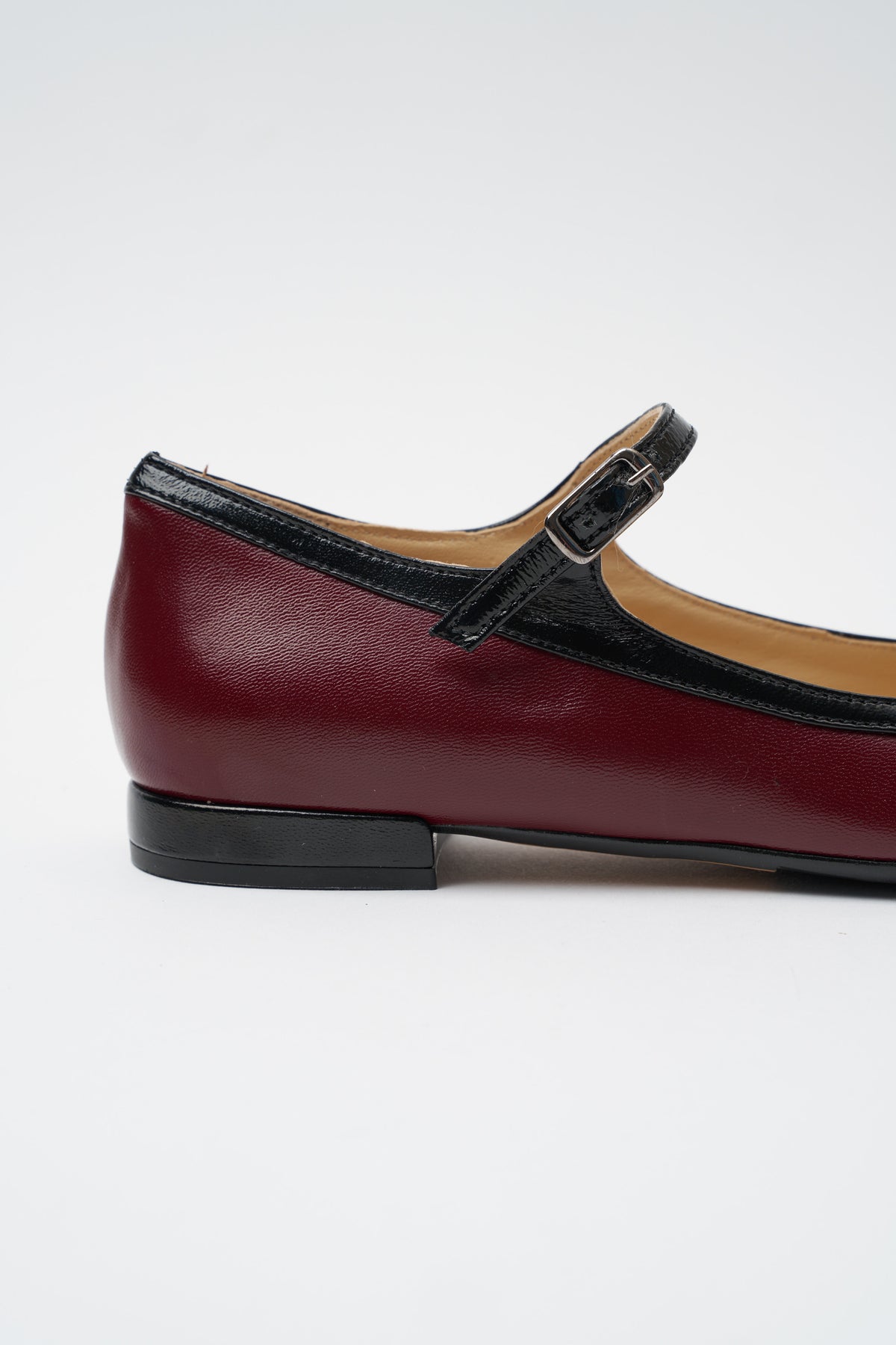 Ballerina Bordeaux+nero Donna — 5