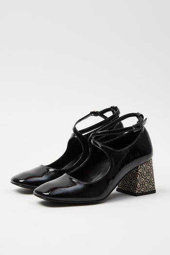 Tre Emme Mary Jane Bordeaux/testa Di Moro Donna - 3