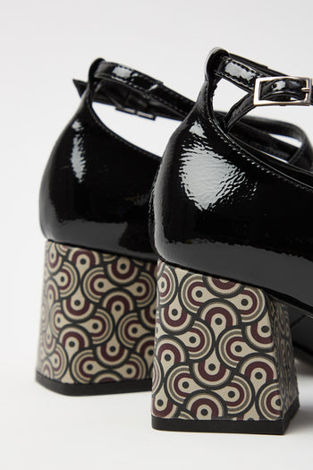 Tre Emme Mary Jane Bordeaux/testa Di Moro Donna - 4