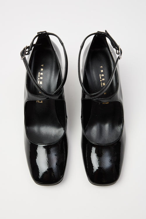 Tre Emme Mary Jane Bordeaux/testa Di Moro Donna