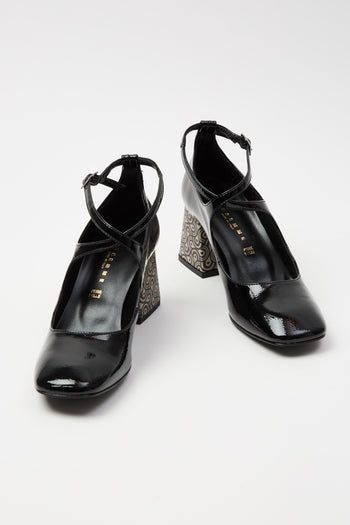 Tre Emme Mary Jane Bordeaux/testa Di Moro Donna - 7