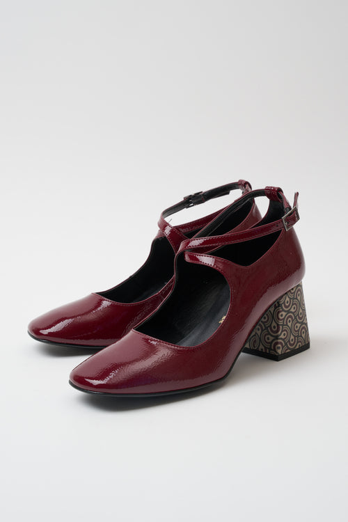 Tre Emme Mary Jane Bordeaux Donna - 2