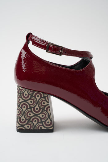 Tre Emme Mary Jane Bordeaux Donna - 4