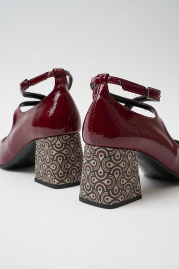 Tre Emme Mary Jane Bordeaux Donna - 5