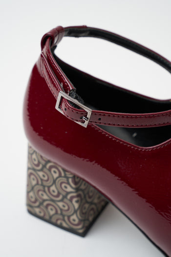 Tre Emme Mary Jane Bordeaux Donna - 6