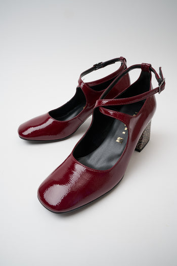 Tre Emme Mary Jane Bordeaux Donna - 7