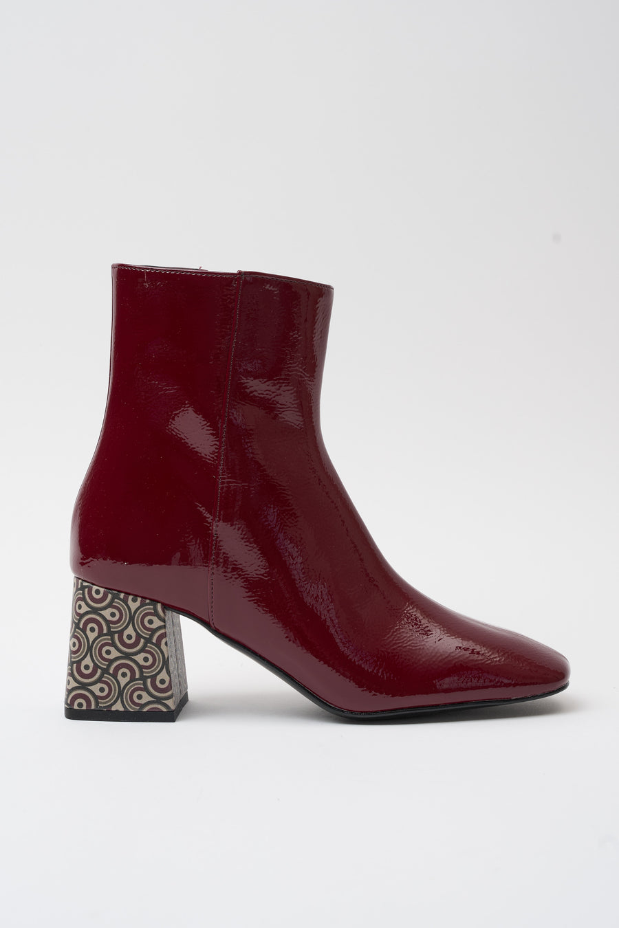 Tre Emme Stivaletto Bordeaux Donna
