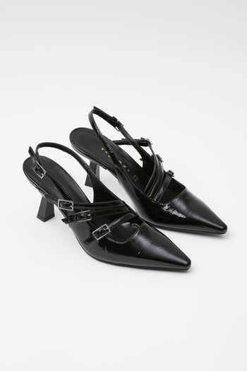 Tre Emme Slingback Nero Donna - 3