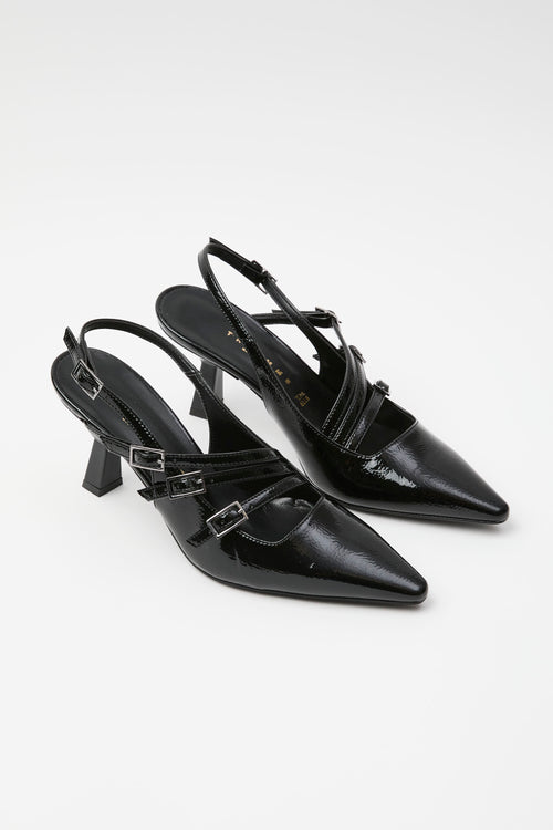 Tre Emme Slingback Nero Donna - 2