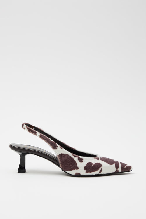 Tre Emme Slingback Marrone/testa Di Moro Donna
