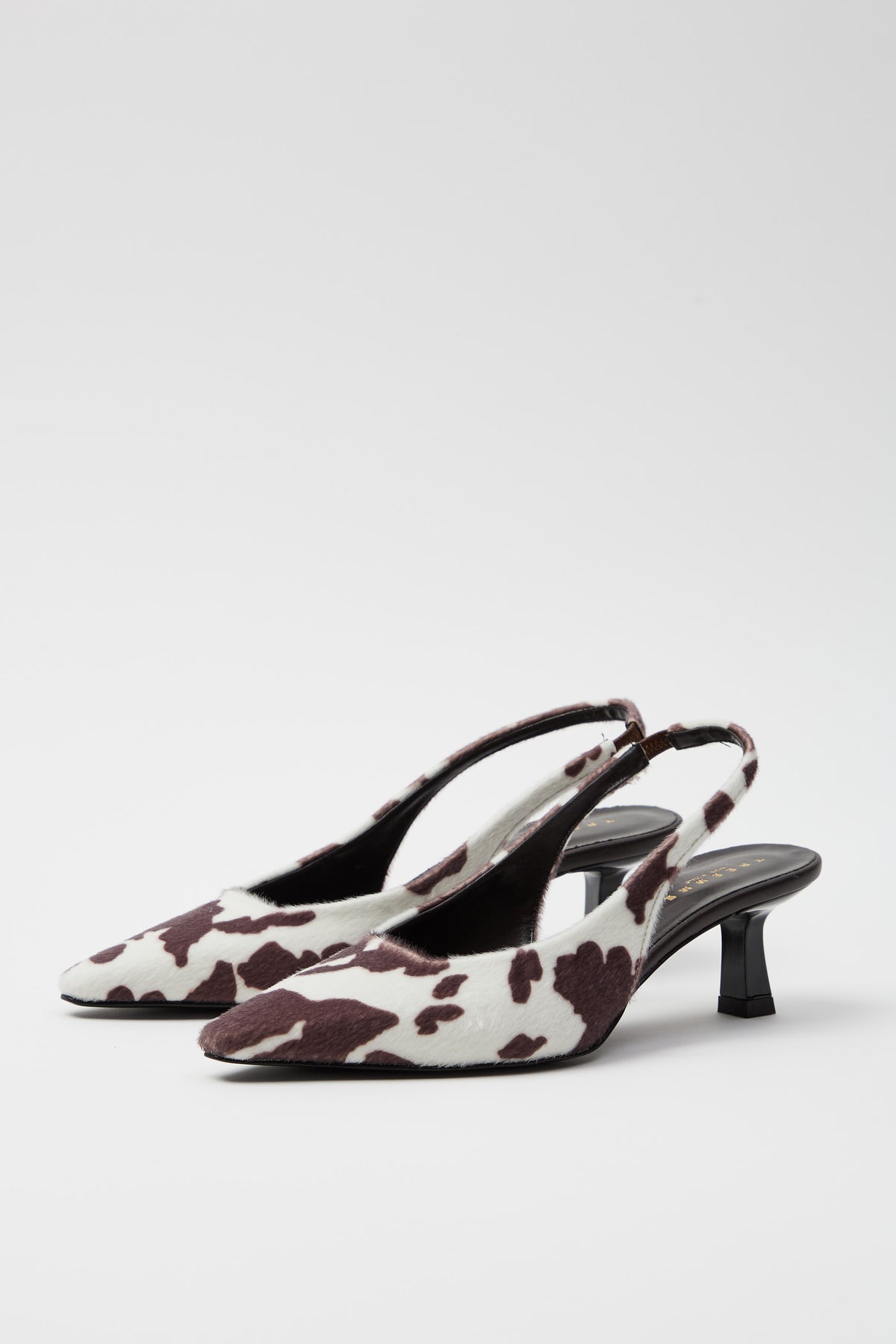 Slingback Marrone/testa Di Moro Donna — 2