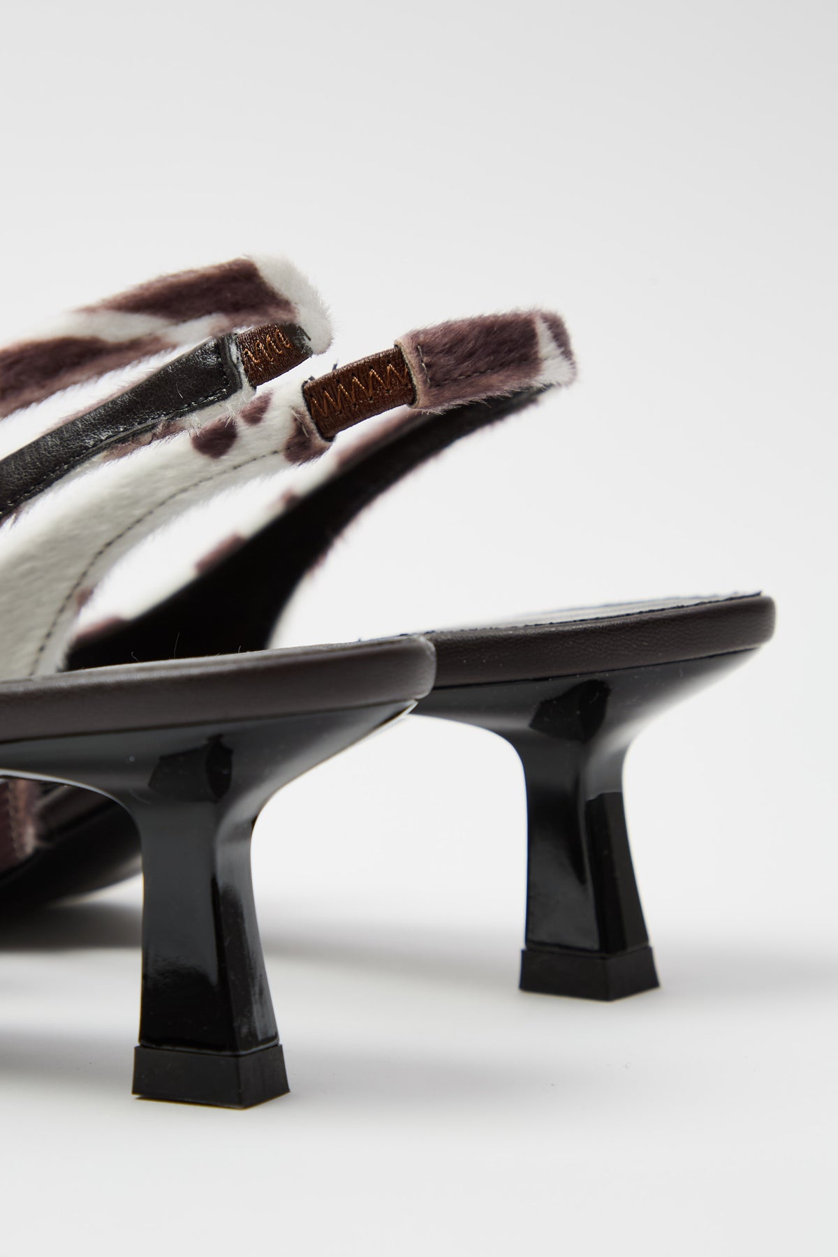 Slingback Marrone/testa Di Moro Donna — 5