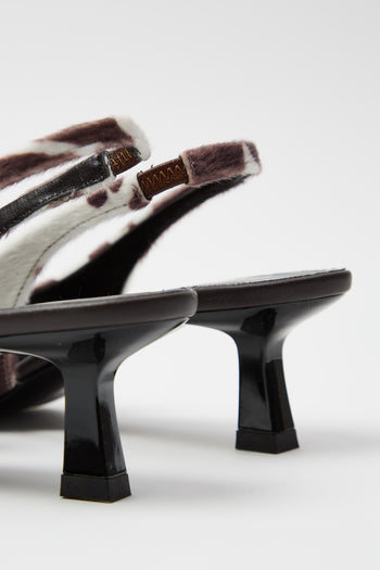 Tre Emme Slingback Marrone/testa Di Moro Donna - 5