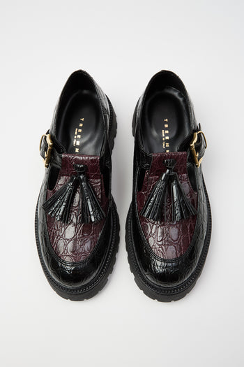 Tre Emme Mocassino Nero/bordeaux Donna - 3