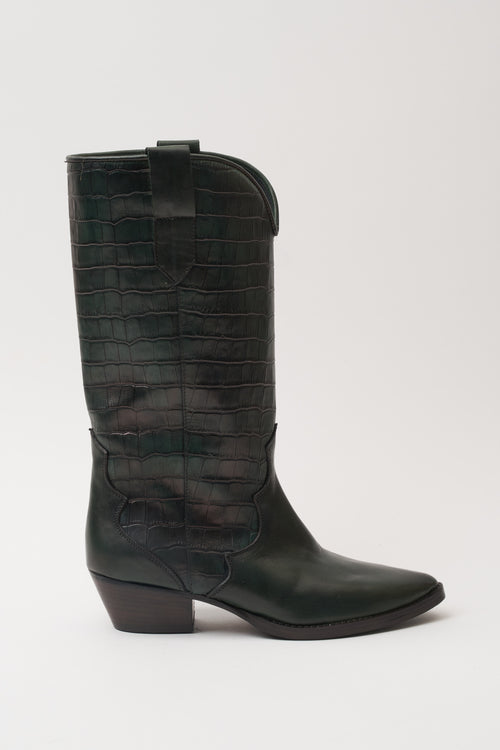 Tre Emme Stivaletto Verde/cocco Donna