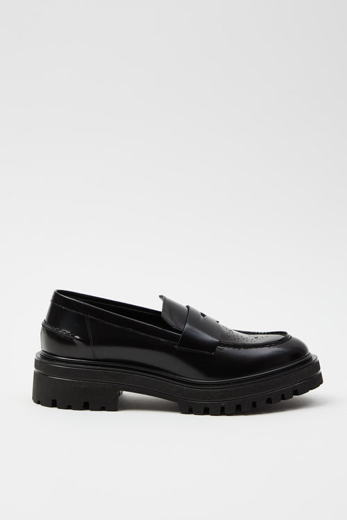 Tre Emme Mocassino Nero Donna
