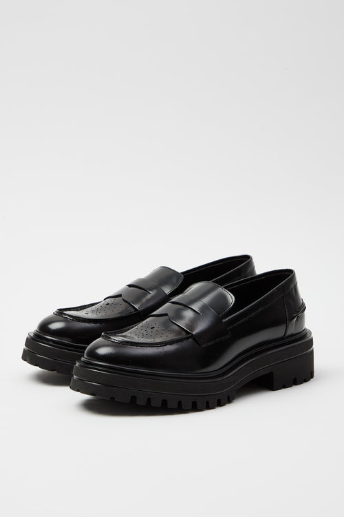 Tre Emme Mocassino Nero Donna - 2