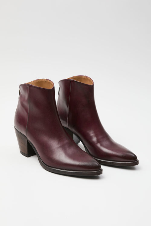 Tre Emme Stivaletto Bordeaux Donna