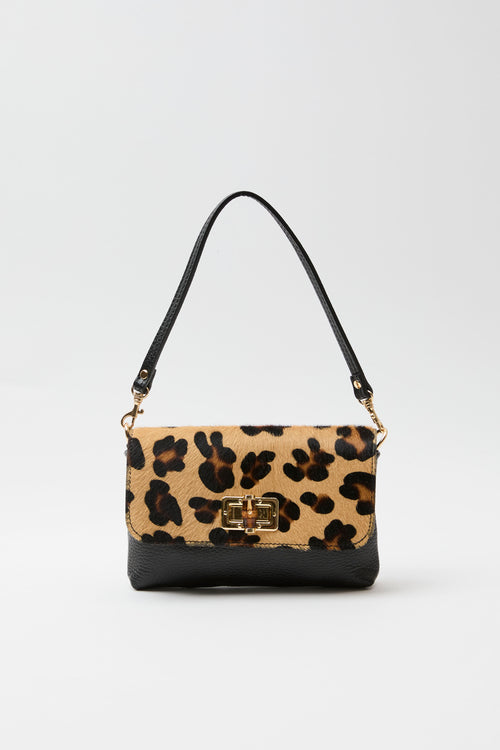 Tre Emme Borsa Nero/leopardato Donna