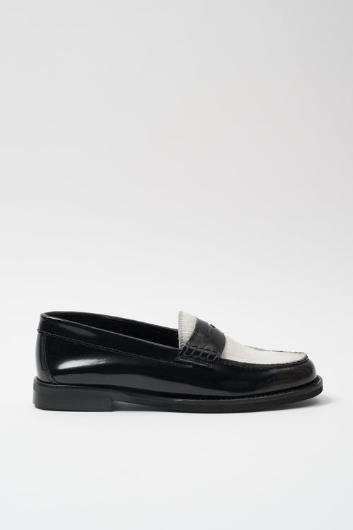 Tre Emme Mocassino Nero+bianco Donna