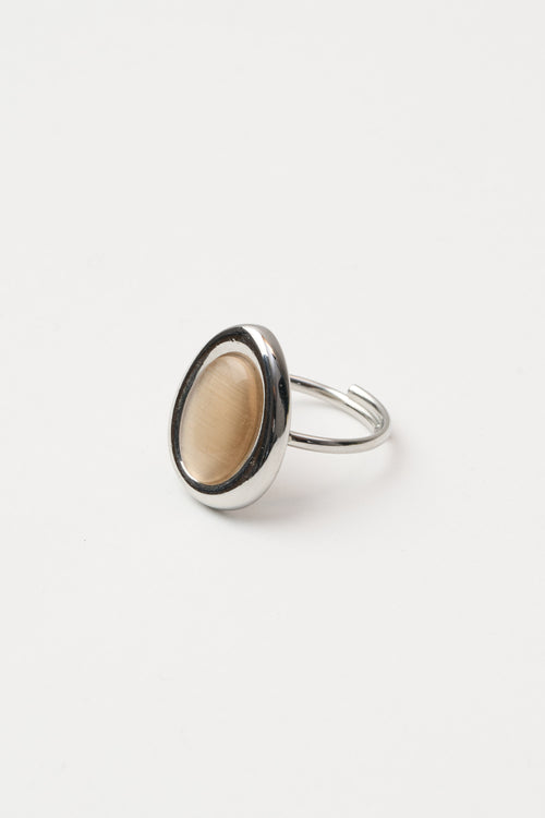 Tre Emme Anelli Argento Cipria Goccia Donna