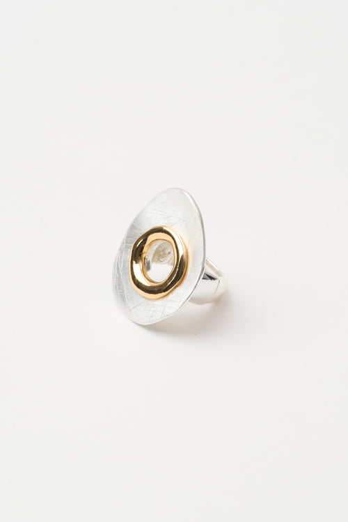 Tre Emme Anelli Argento Oro Buco Donna