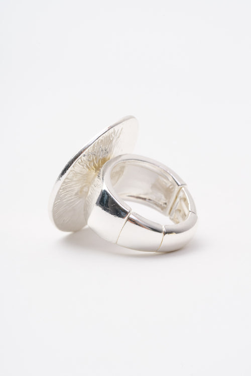 Tre Emme Anelli Argento Oro Bottone Donna - 2