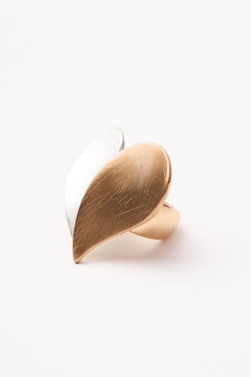 Tre Emme Anelli Oro+argento Cuore Donna