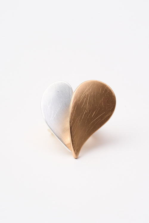 Tre Emme Anelli Oro+argento Cuore Donna - 2