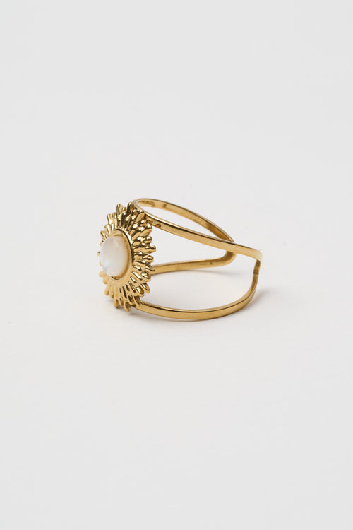 Tre Emme Anelli Oro Madre Perla Sole Donna