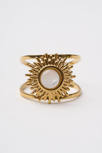 Tre Emme Anelli Oro Madre Perla Sole Donna - 3