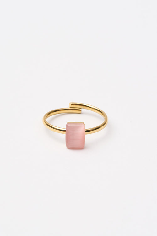 Tre Emme Anelli Oro Rosa Quadrato Donna