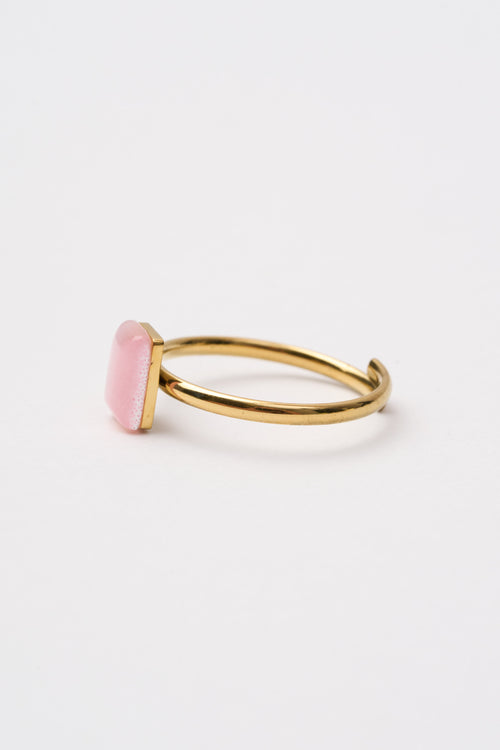 Tre Emme Anelli Oro Rosa Quadrato Donna - 2