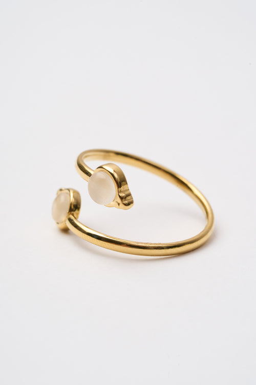 Tre Emme Anelli Oro Spirale Beige Goccia Donna - 2