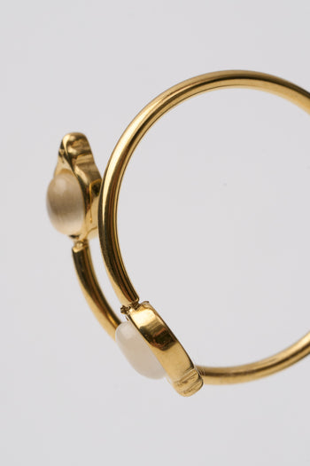 Tre Emme Anelli Oro Spirale Beige Goccia Donna - 3