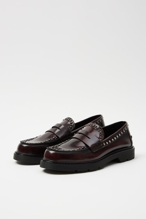 Tre Emme Mocassino Bordeaux Donna - 2
