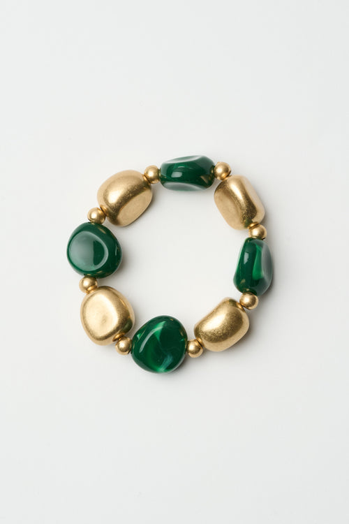 Tre Emme Bracciali Oro+verde Donna