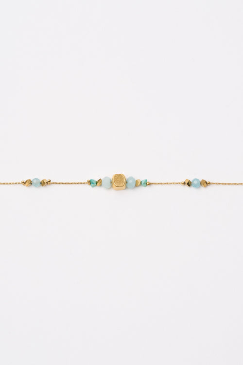 Tre Emme Bracciali Oro+acquamarina Donna - 2