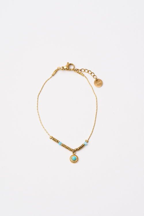 Tre Emme Bracciali Oro+azzurro Donna