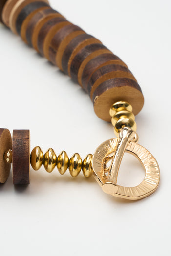 Tre Emme Collane Oro+legno Donna - 3